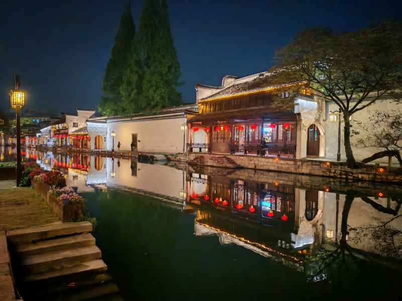 古镇夜色 水乡人家 5