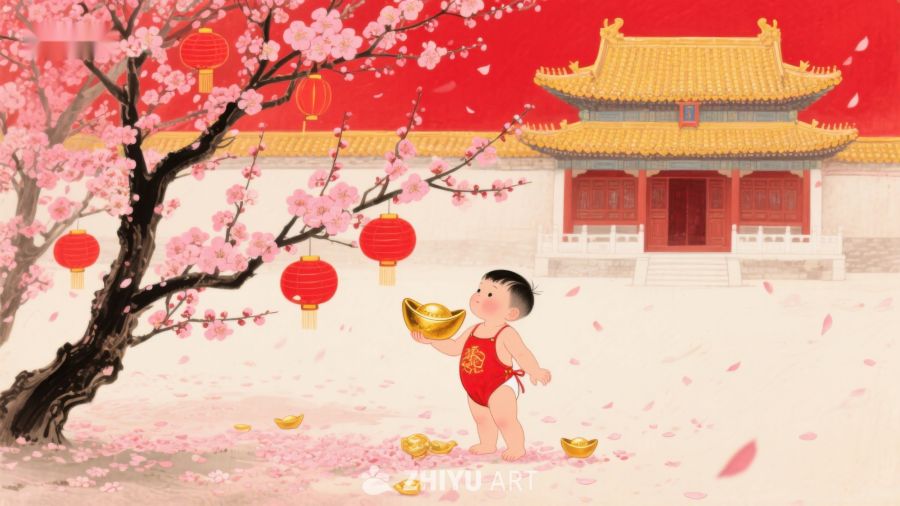 童子捧金迎新春 91