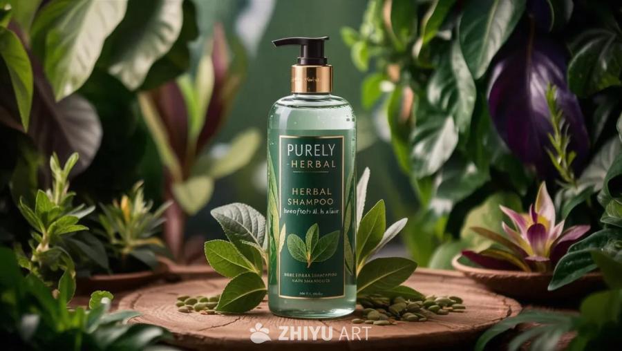 一个标有“Purely Herbal - Herb