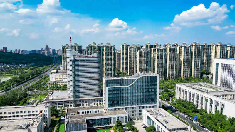 江西吉安城市风光旅游景区航拍图