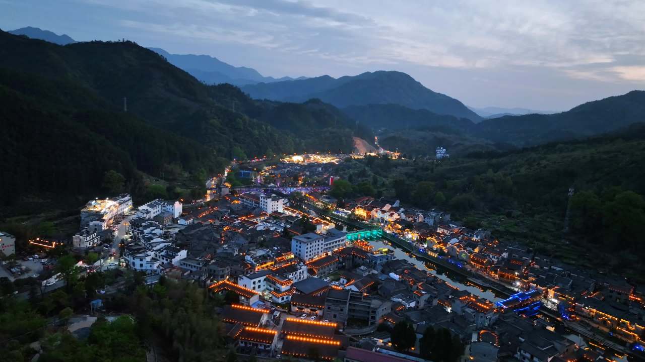 古韵小镇夜色