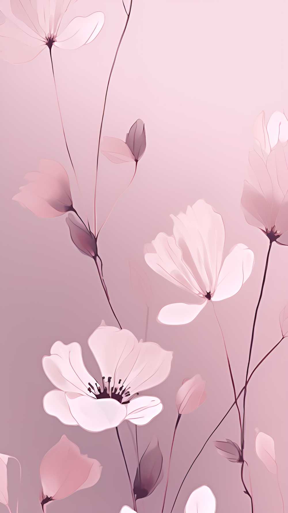 唯美粉红色的花摄影图
