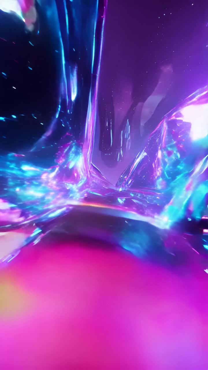 动态视角下，一个现代游戏启动器的界面在未来主义的背
