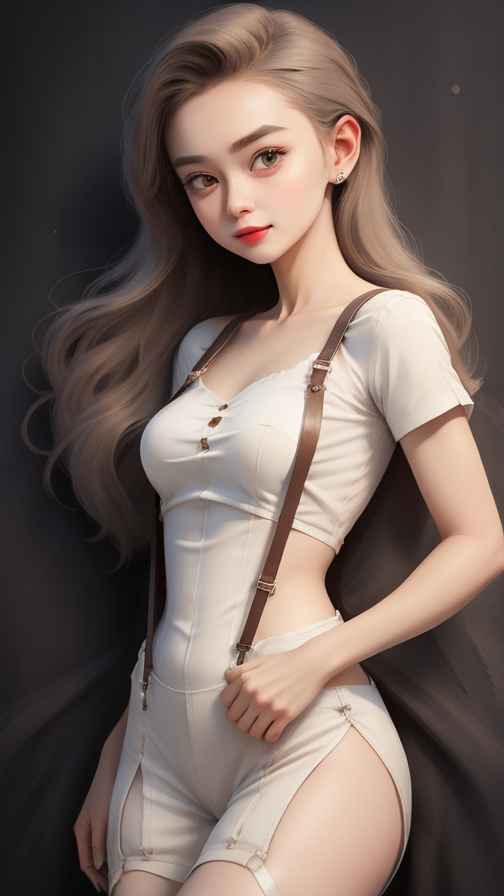 吊带高级美女