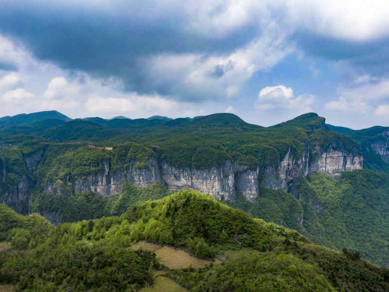 祖国壮丽山河湖南张家界山川地貌摄影图