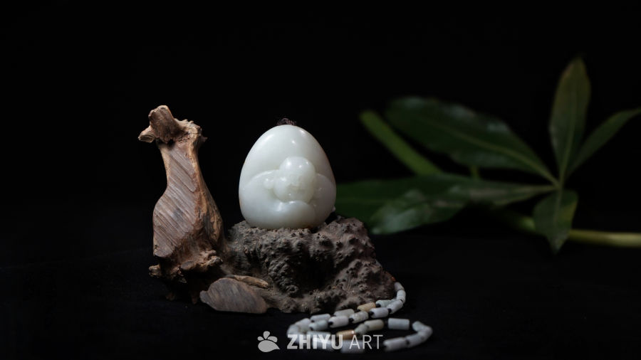 玉雕佛像静物摄影