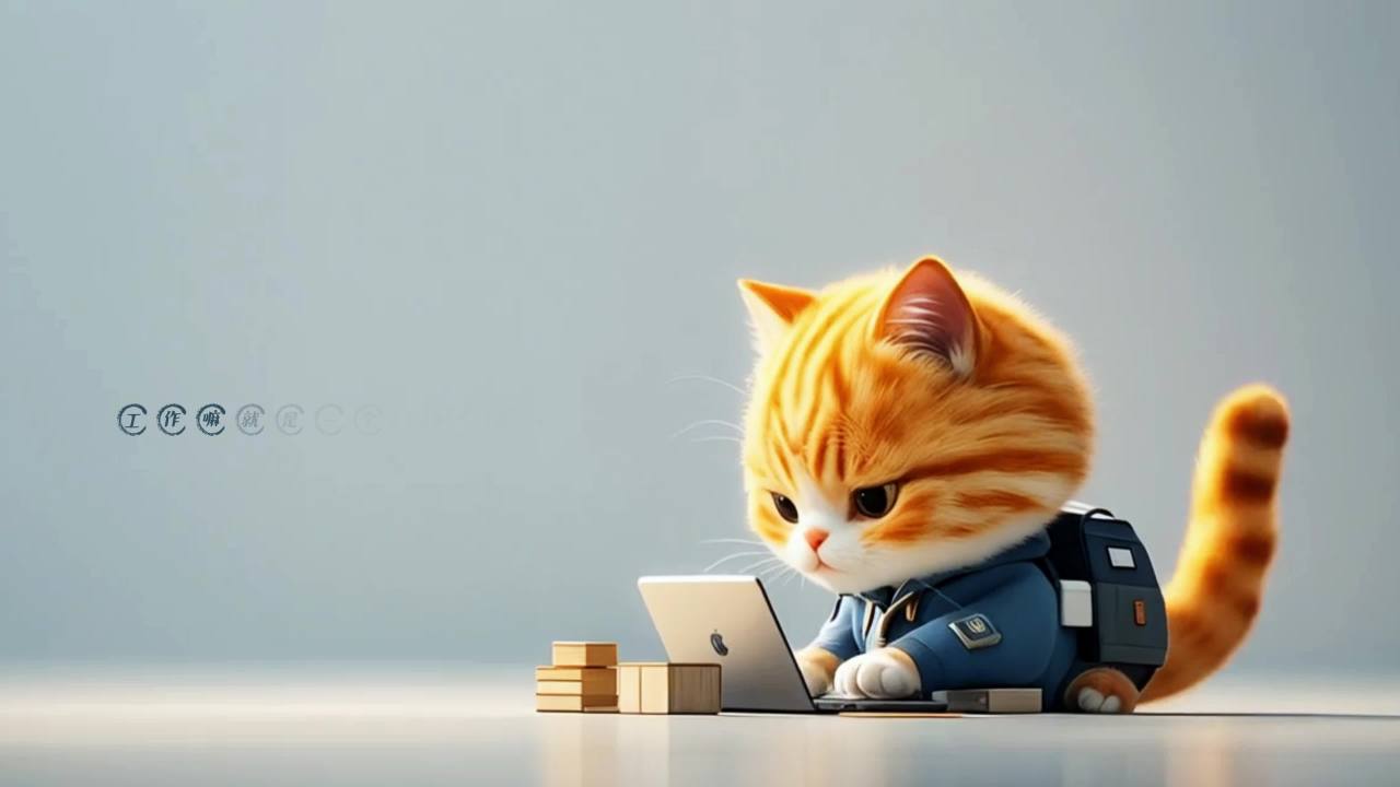 打工人小橘猫