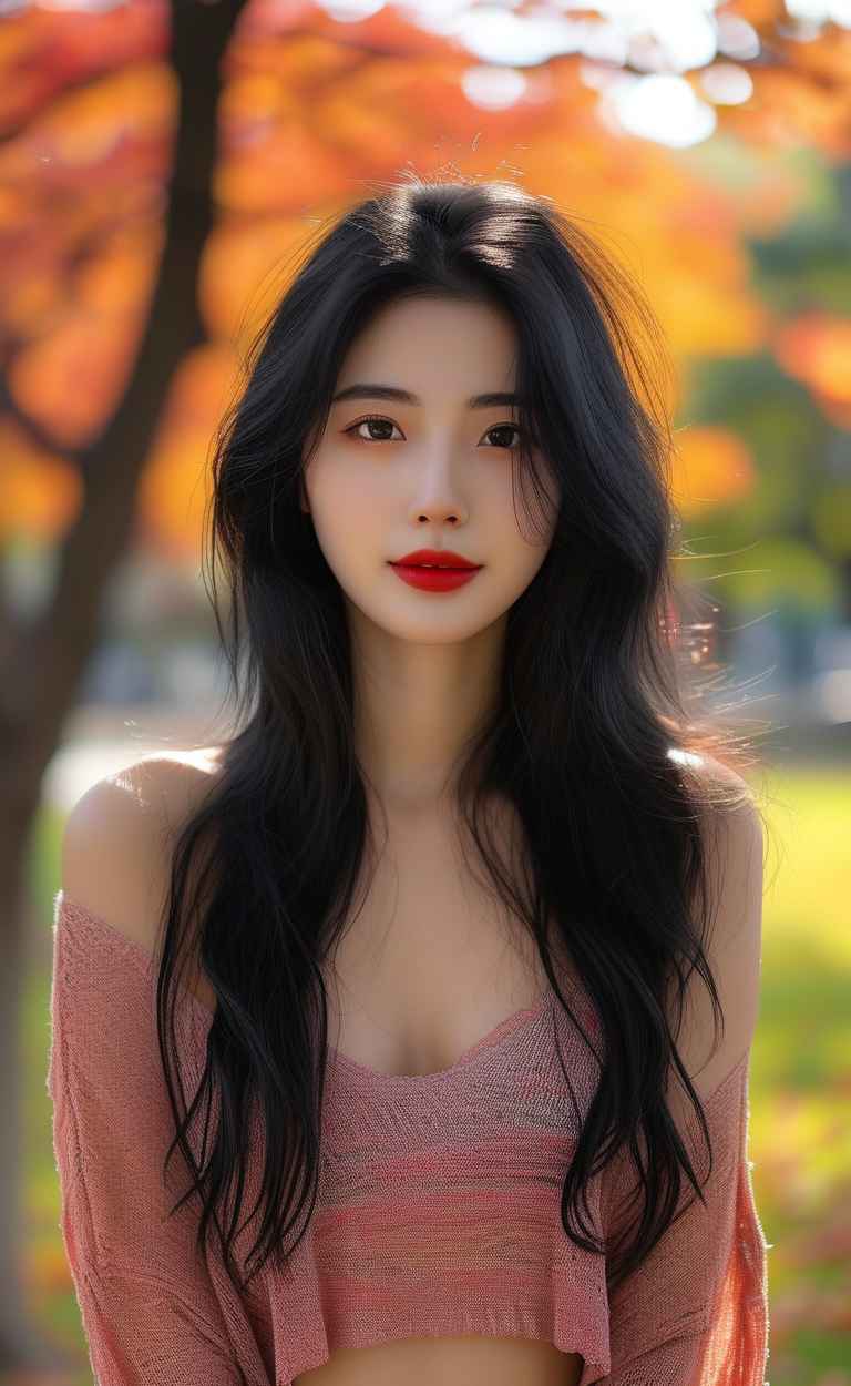 秋天下宽松美女 8