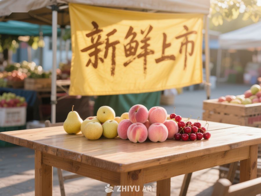 新鲜水果市场展示 732