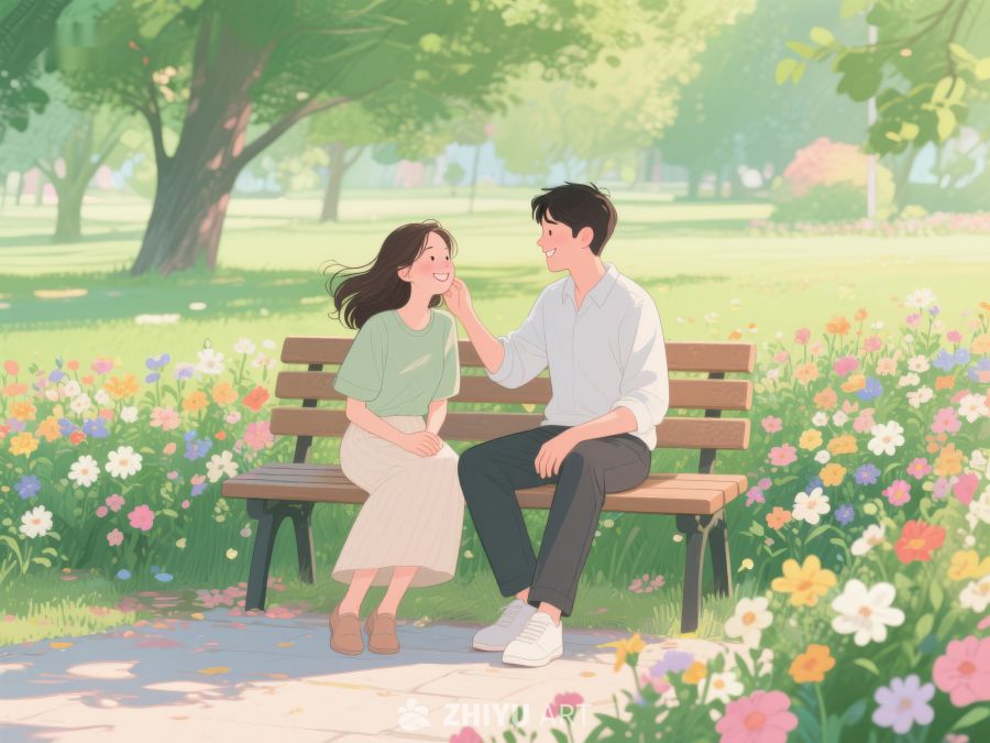 公园长椅上的温馨对话 174