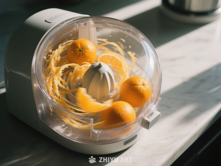 橙子榨汁机工作场景 133