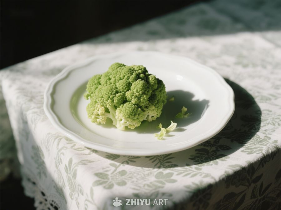 盘中新鲜西兰花 229