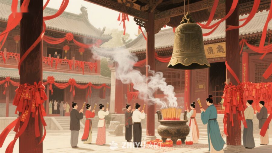 传统庙宇祭祀场景 80