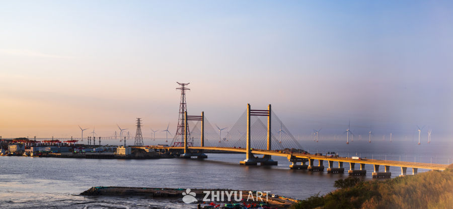 海滨大桥与风力发电
