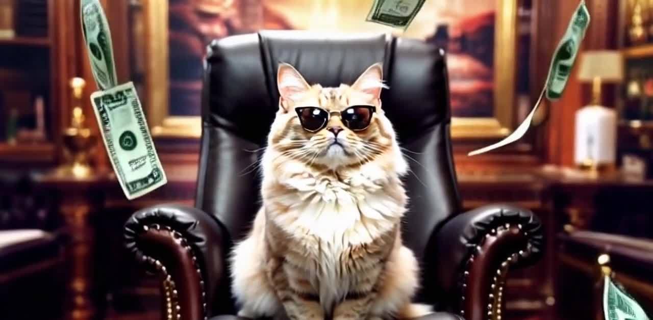 总裁猫：墨镜布偶猫的财富人生