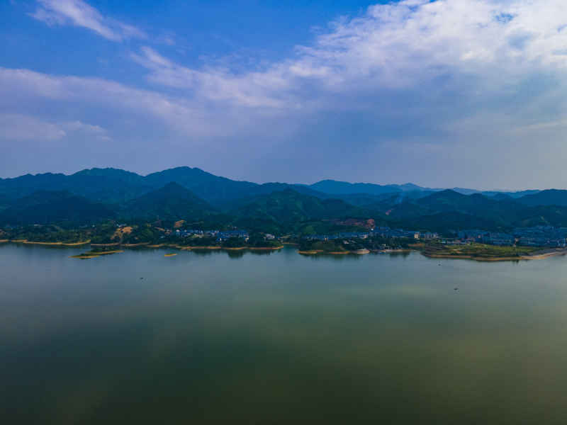 湖南清江河风景区航拍摄影图