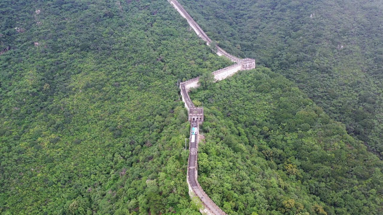 4K航拍北京慕田峪长城古建筑