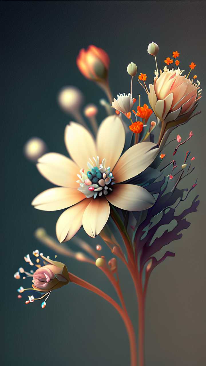 创意的花
