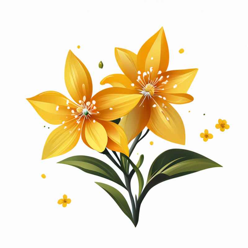 迎春花春季插画 9