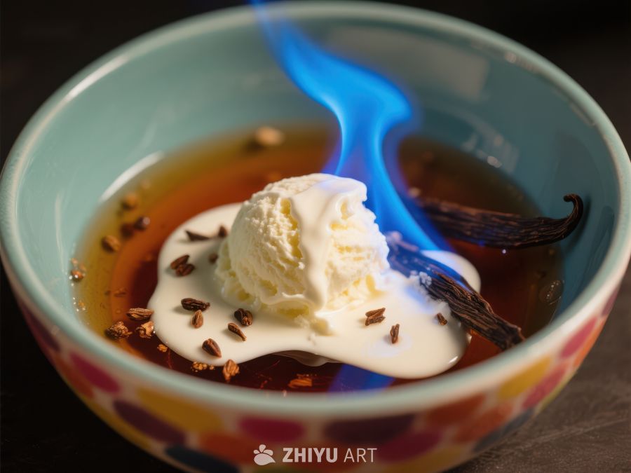 火焰冰淇淋与香草豆的甜蜜碰撞 196