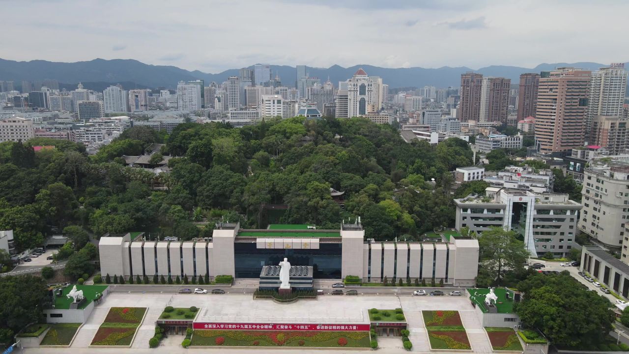 福建福州于山堂航拍