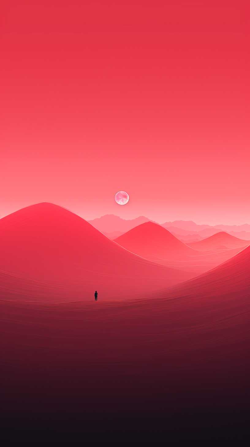 红色背景艺术图