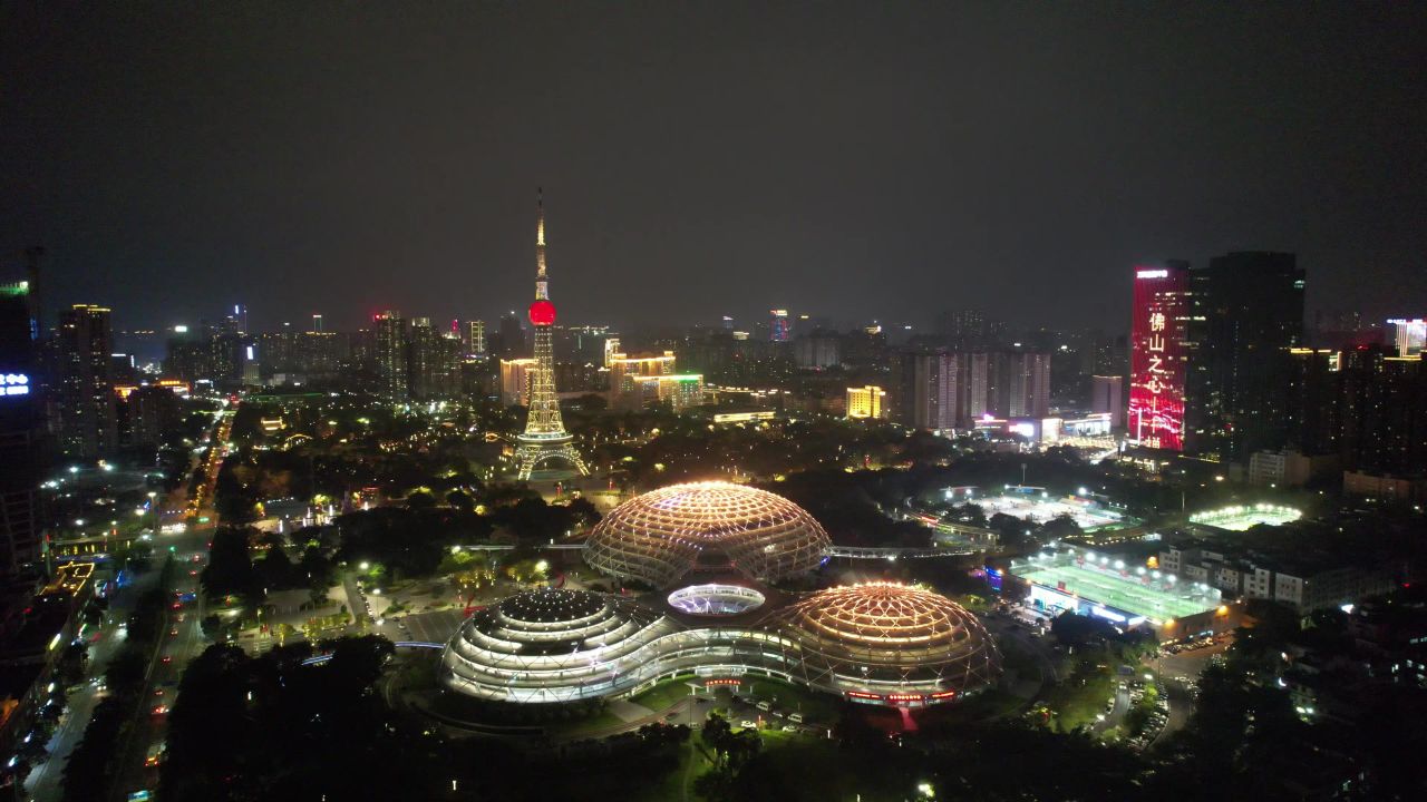 广东佛山城市夜景