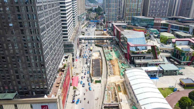 贵州贵阳城市风光航拍摄影图