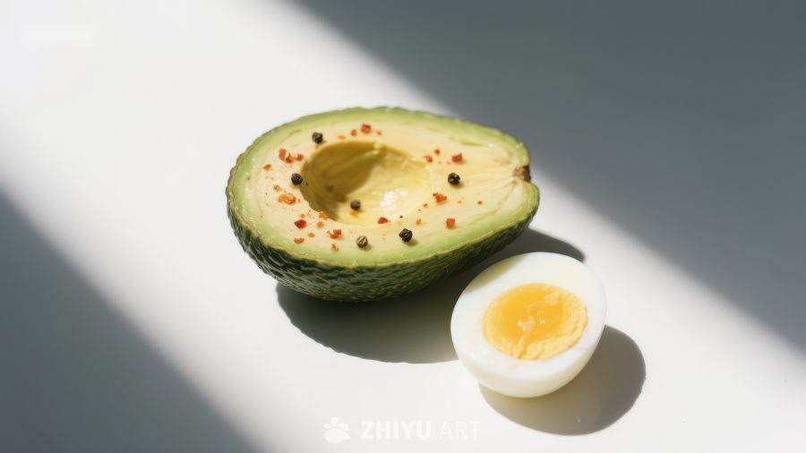 牛油果与煮鸡蛋的健康搭配
