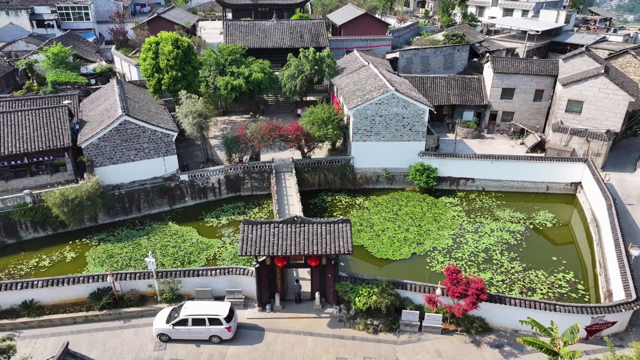 4k航拍贵州贞丰古城  历史文化名城