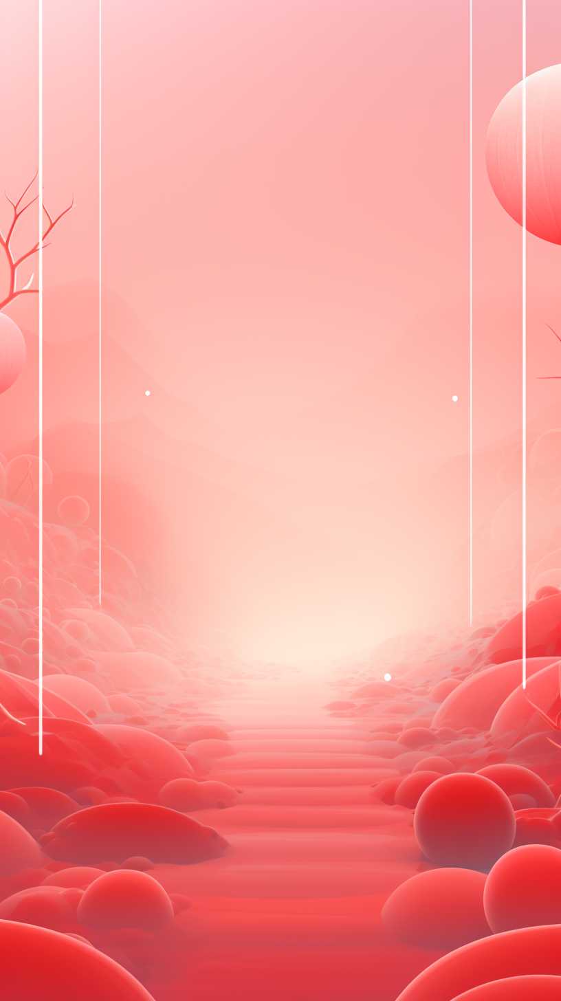 红色背景艺术图