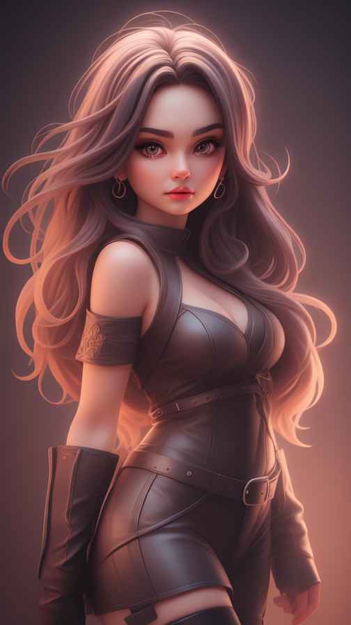 美少女皮衣系列