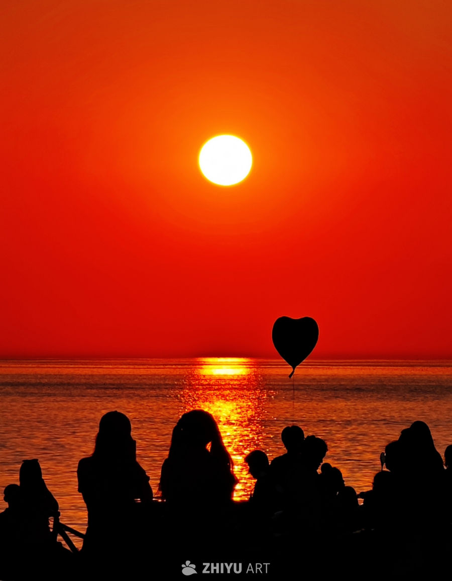 夕阳剪影