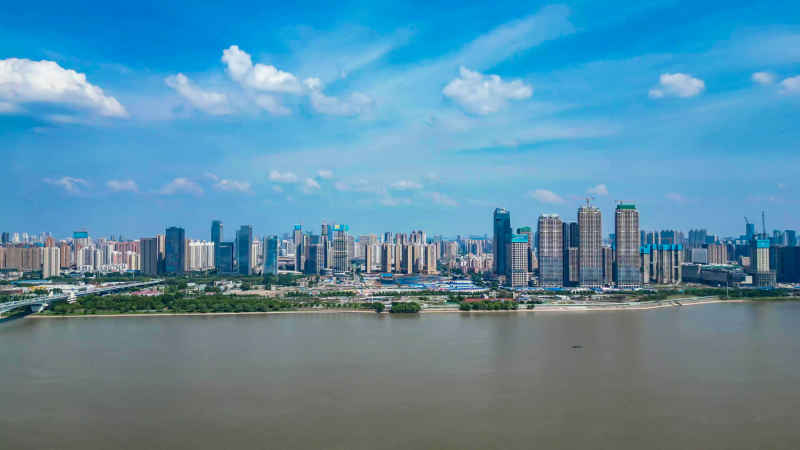 湖北武汉城市建设航拍摄影图 