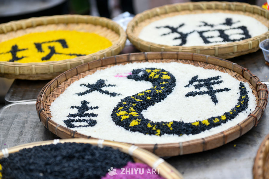 五色糯米饭  大米糯米米饭 14