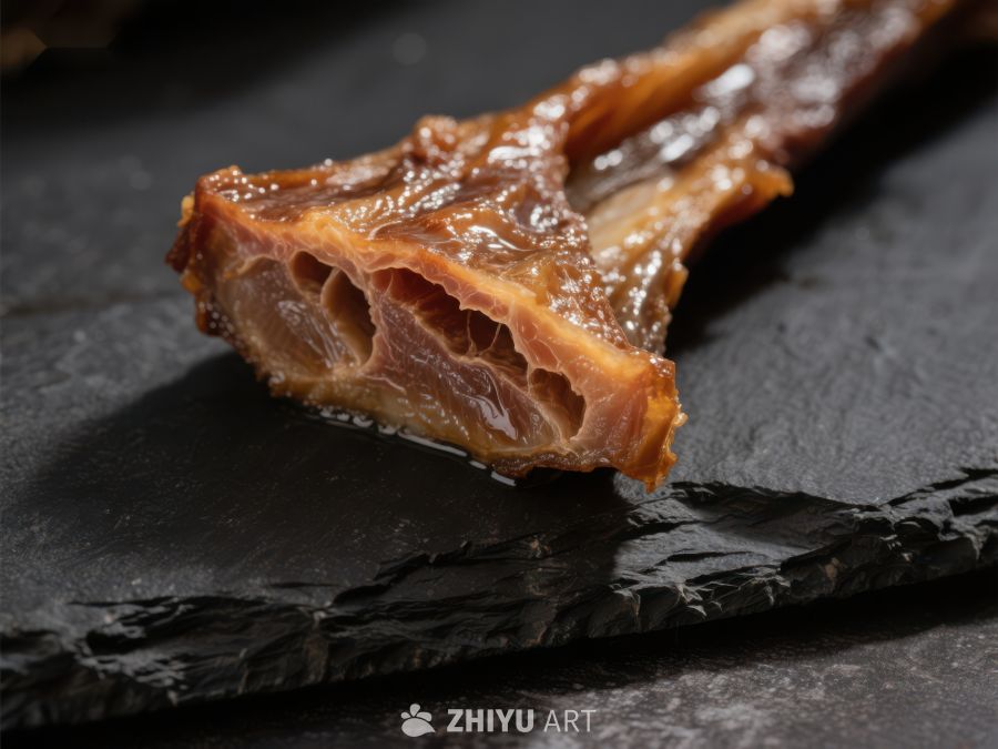 烤制鸭脖特写 636