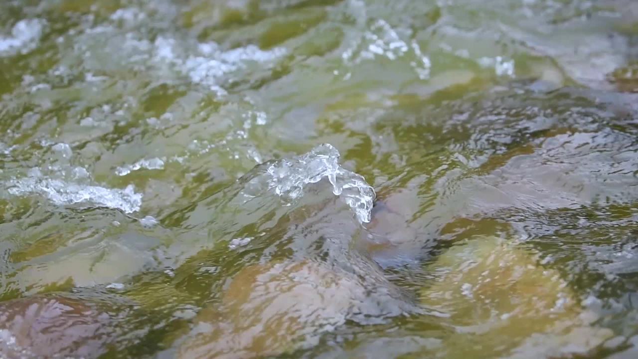 唯美水流溪水 水源水质