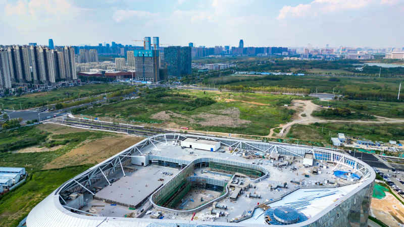 安徽合肥城市风光航拍图 