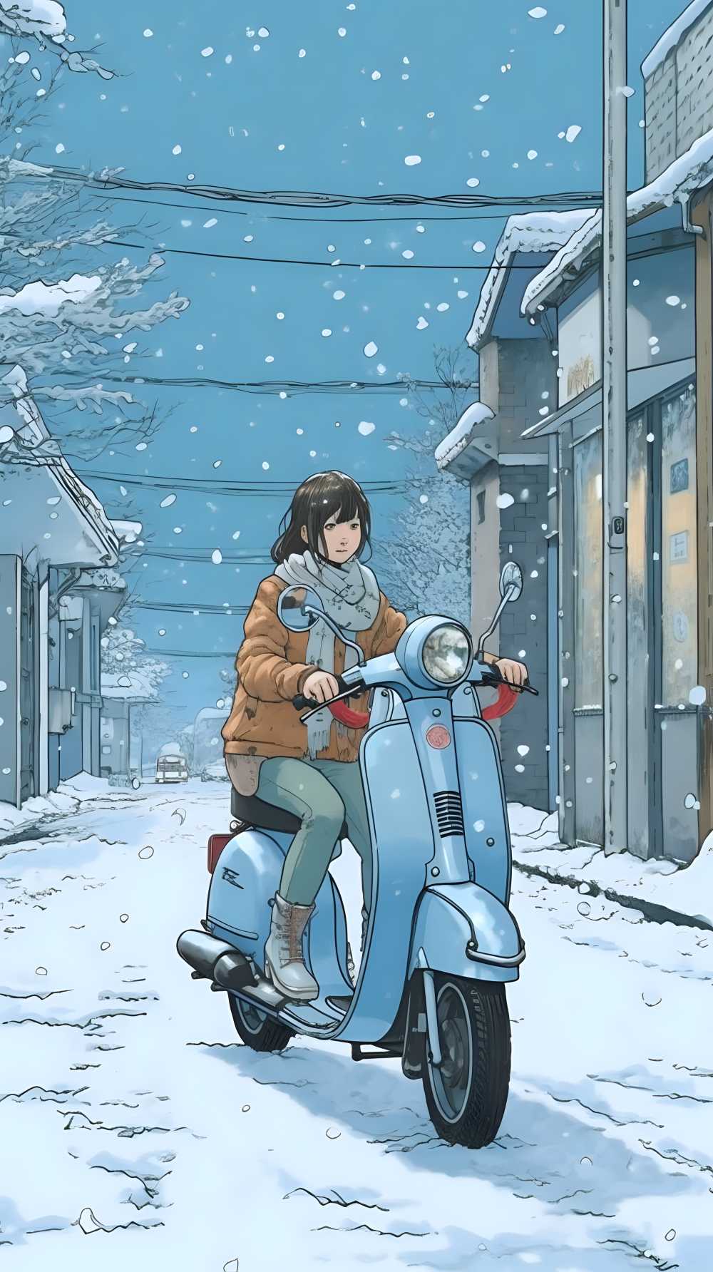 情侣骑电动车