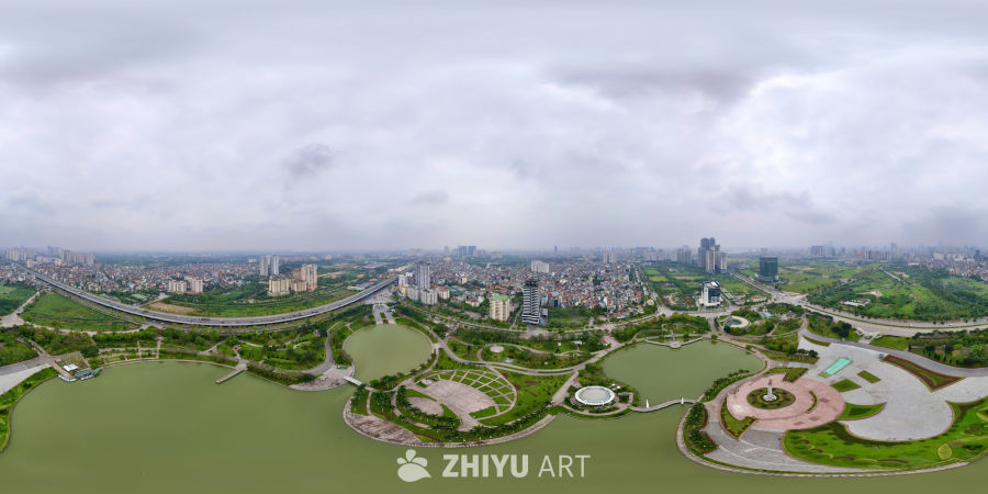 城市公园全景