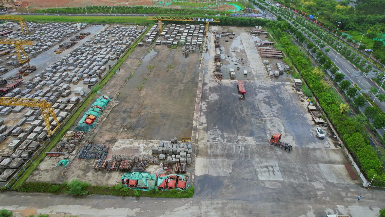 航拍水泥加工建材 3