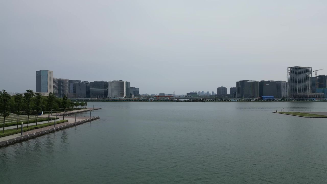 河南郑州城市风光航拍