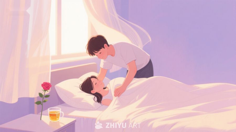 温馨床边，轻柔唤醒 410
