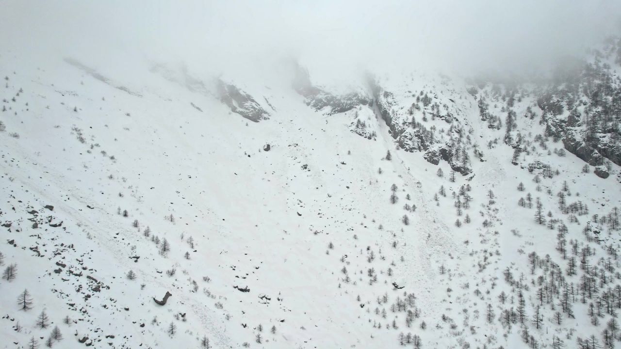 太白山云海雪景航拍