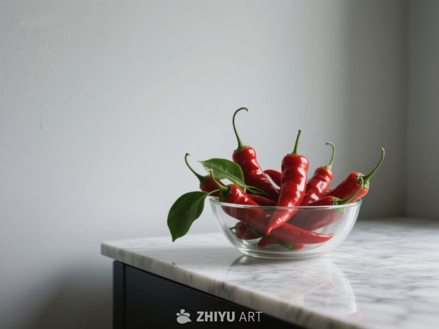 玻璃碗中的红辣椒 8