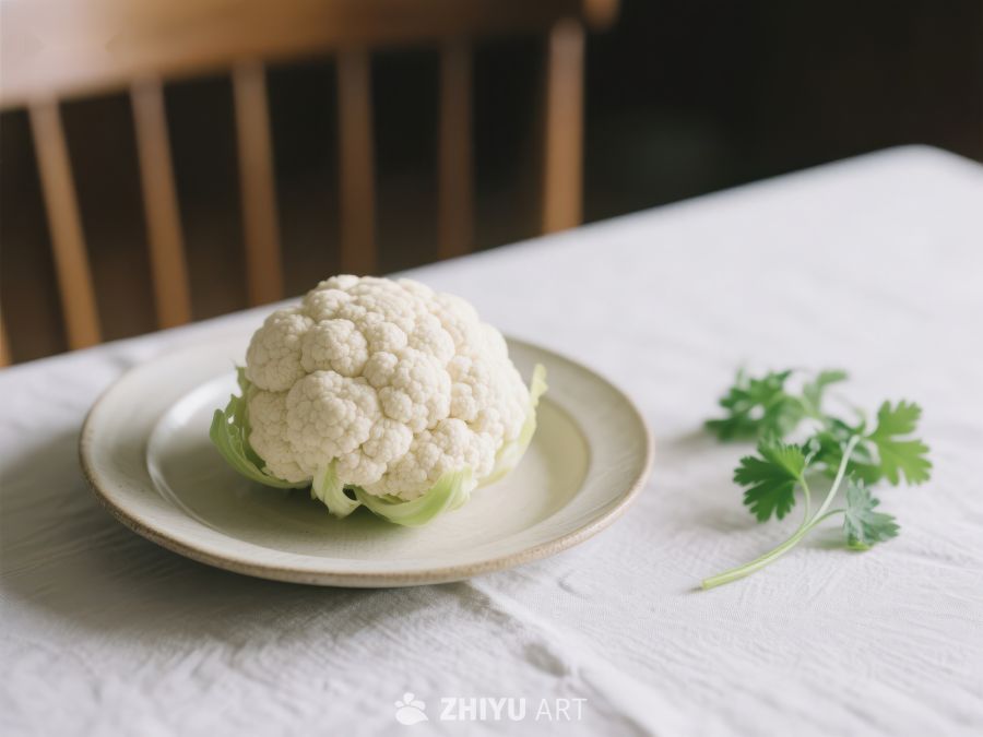 盘中的花椰菜与香菜 268