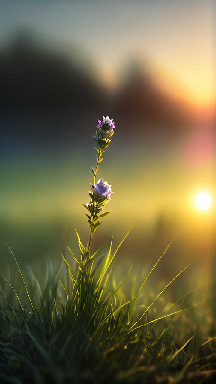 太阳下的小花小草