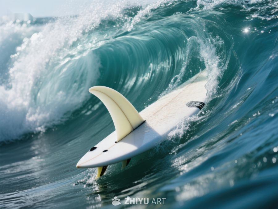 冲浪板在海浪中翻滚 40