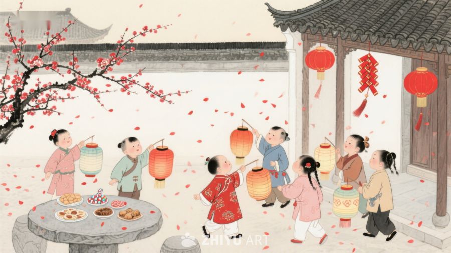 传统节日欢庆场景 56