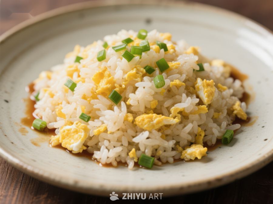 炒饭配葱花，美味可口 32